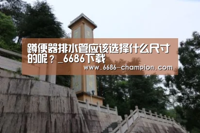 蹲便器排水管应该选择什么尺寸的呢?_6686下载(图1) 6686赛程